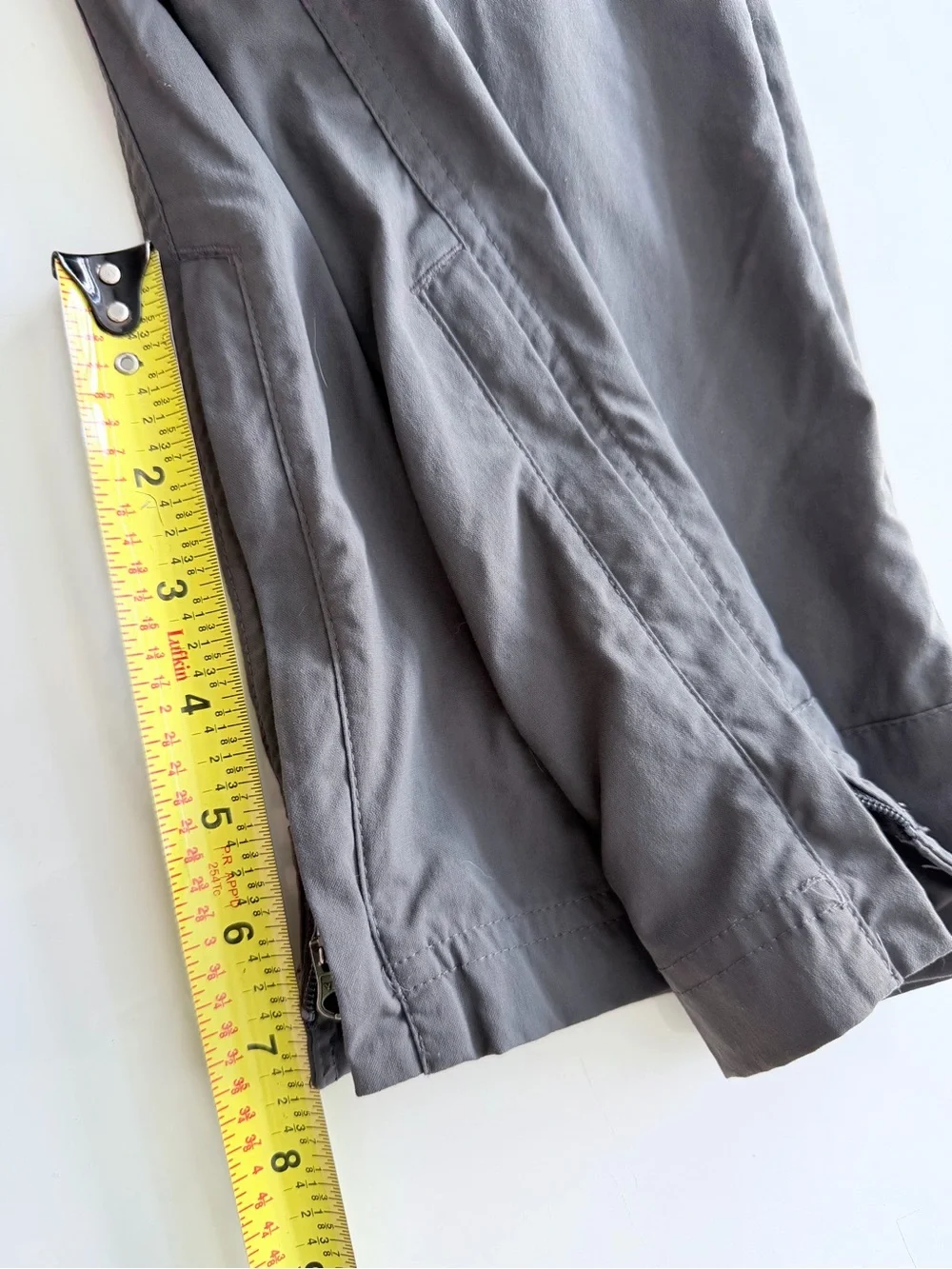 REI Boys Convertible Pants M 10-12 Asphalt Grey adjustable waist